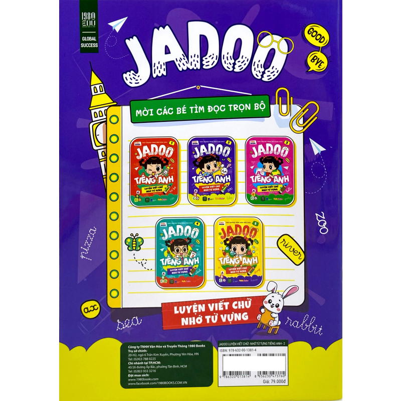 Global Success - Jadoo Tiếng Anh - Luyện Viết Chữ Nhớ Từ Vựng - Tập 2