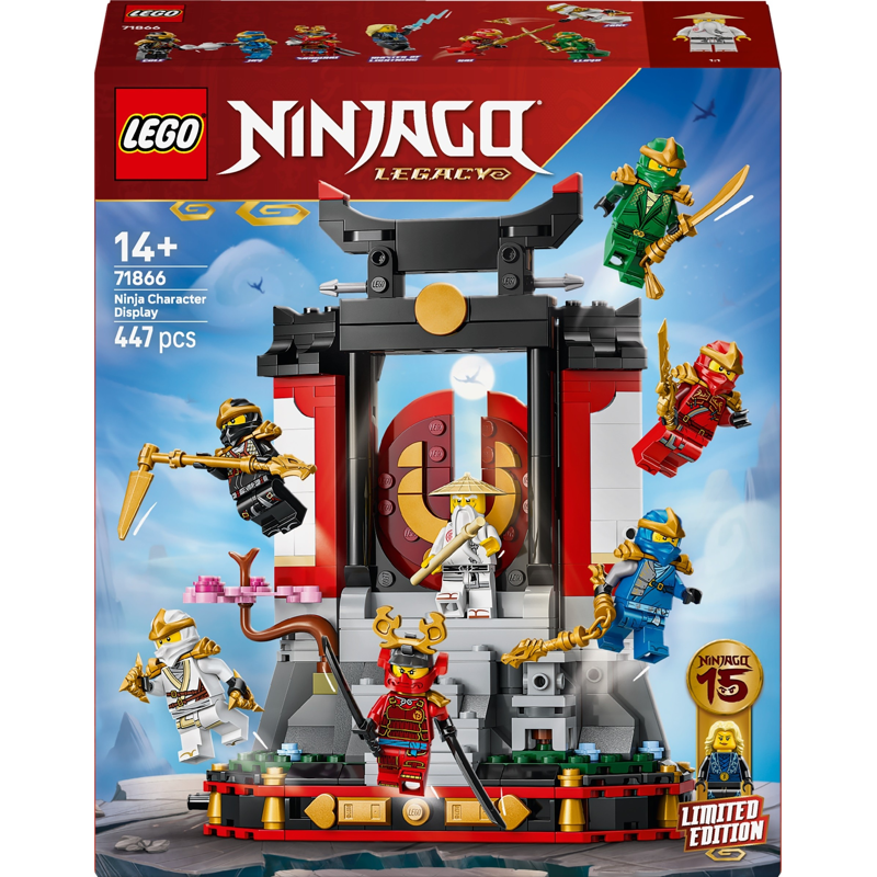 Lego Ninjago Ninja Character Display 15th Anniversary 71866 (Vta)