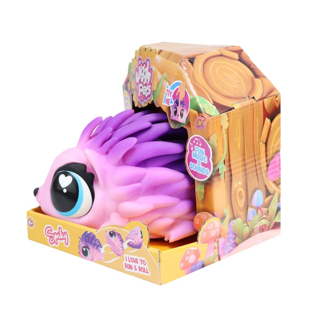 Jiggly Pets Thú Cưng Nhím Tím Lộn Nhào JP015-PI