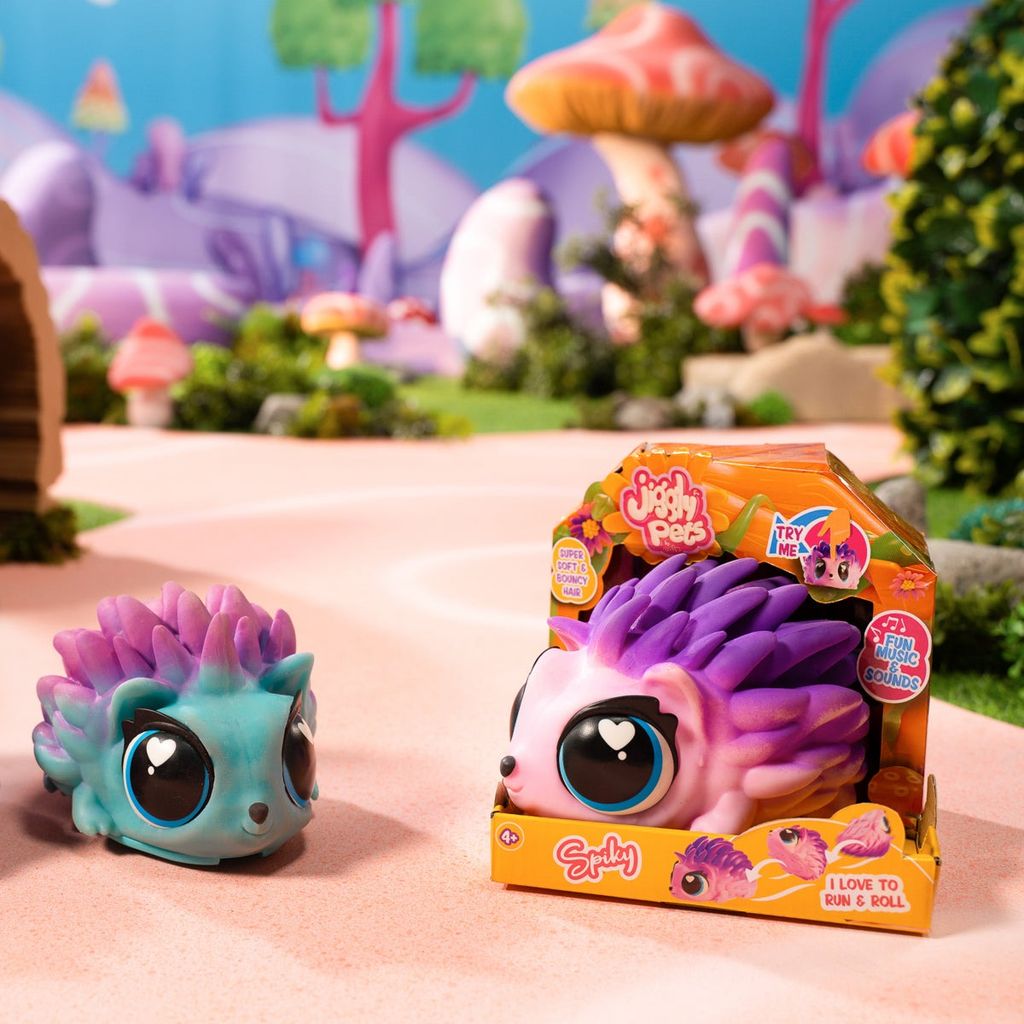 Jiggly Pets Thú Cưng Nhím Tím Lộn Nhào JP015-PI