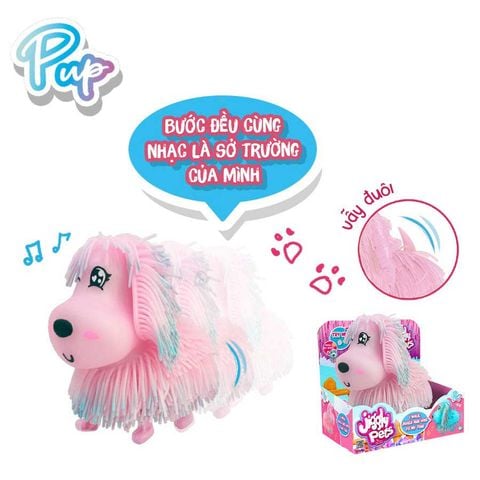 Jiggly Pets Thú Cưng Nhún Nhảy Cún Hồng Rạng Rỡ WD188F-PI