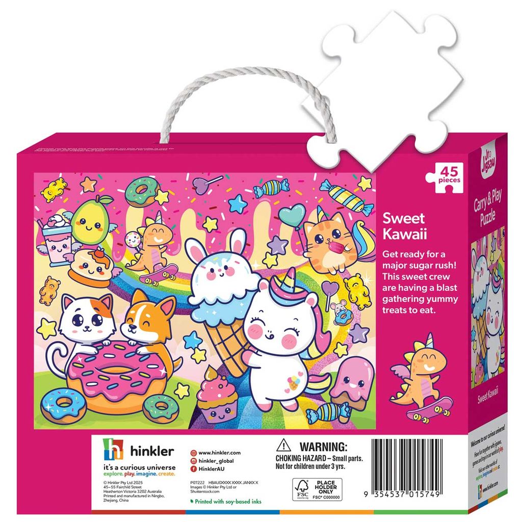 Junior Jigsaw Carry & Play Sweet Kawaii (45 pieces)
