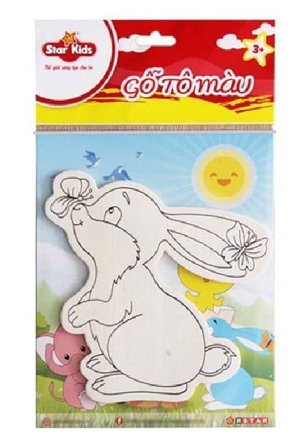 Gỗ Tô Màu Con Thỏ