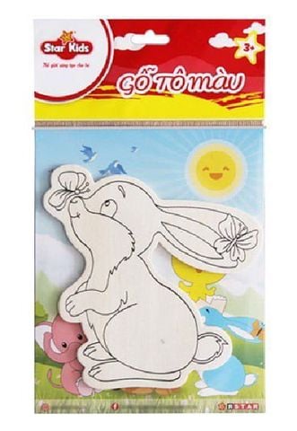 Gỗ Tô Màu Con Thỏ