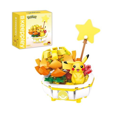 Đồ Chơi Lắp Ráp KEEPPLEY Pokemon Bonsai Series Pikachu K20217
