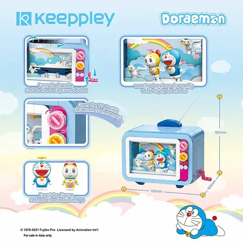 Keeppley Doraemon Lắp Ráp Mô Hình Tivi K20408
