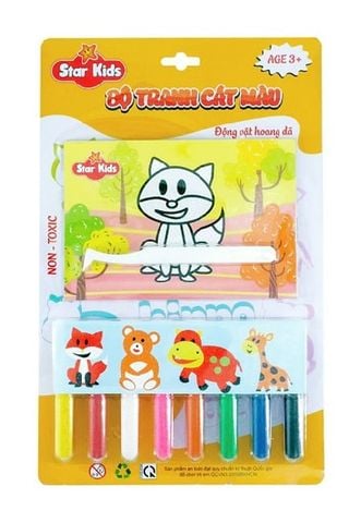 Bộ Tranh Cát Màu Động Vật Hoang Dã