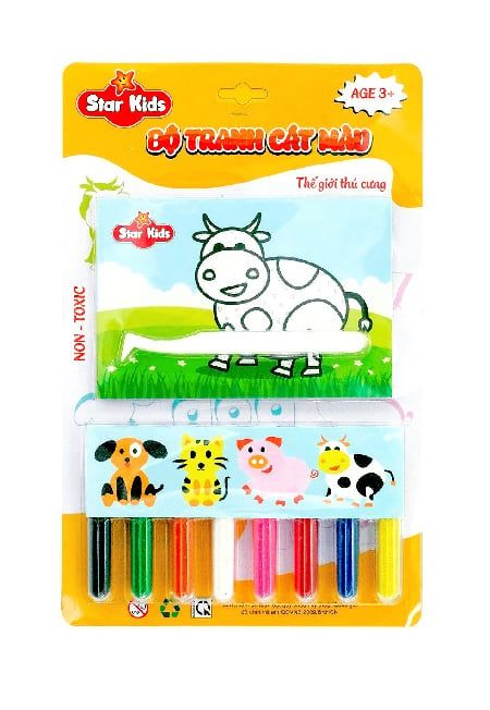 Bộ Tranh Cát Màu Thế Giới Thú Cưng