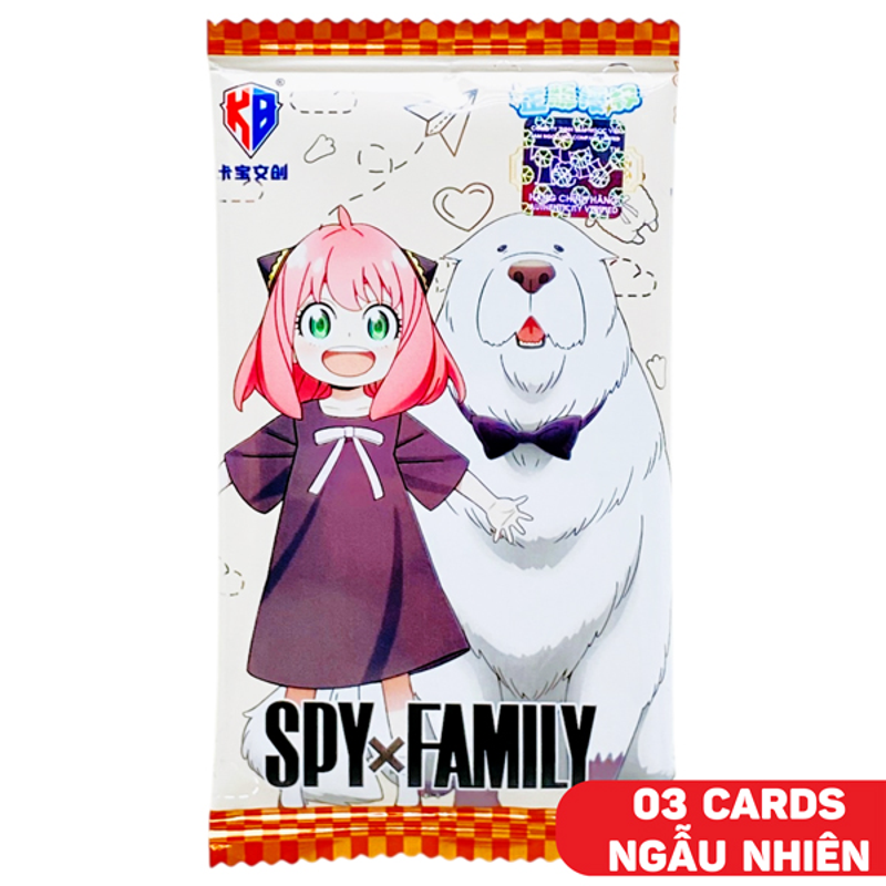 Kabao Card Bo Góc - Spy X Family - Series 1 V10 BX01 (Giao Mẫu Ngẫu Nhiên)