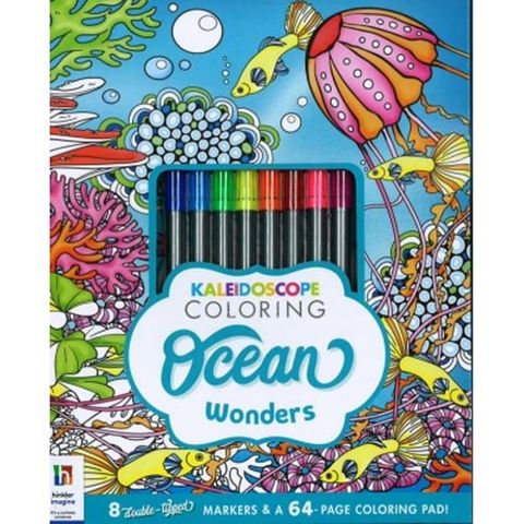 Kaleidoscope Coloring Kit : Ocean Wonders