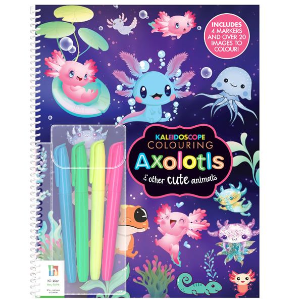 Kaleidoscope Colouring Kit Axolotls