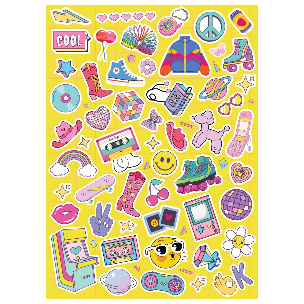 Kaleidoscope Colouring Scented Stickers Totally Iconic