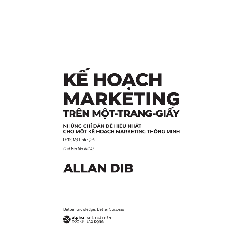 Kế Hoạch Marketing Trên Một Trang Giấy