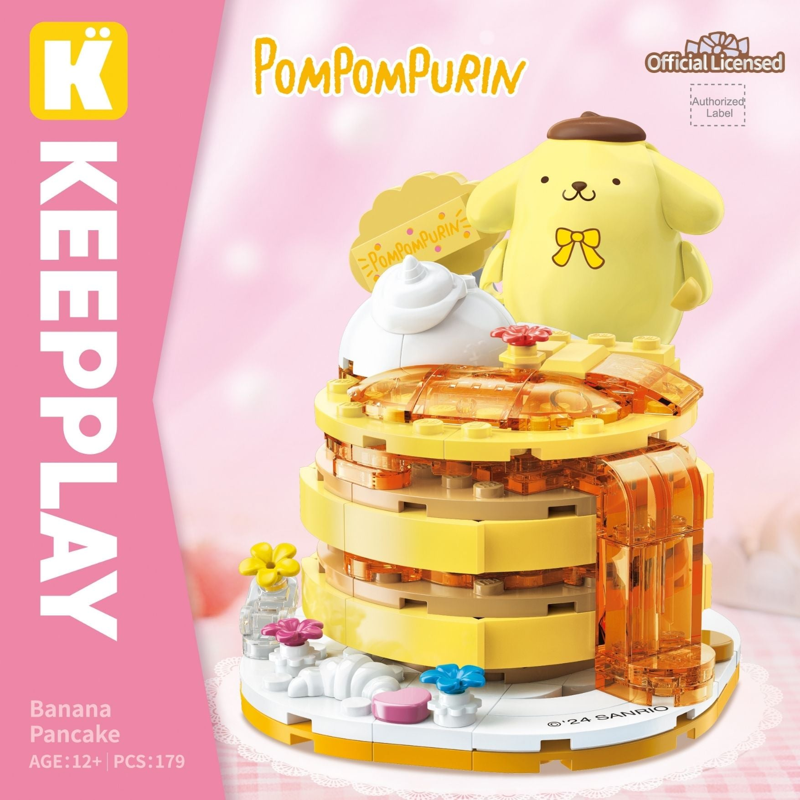 Đồ Chơi Lắp Ráp Keepplay Sanrio Pompompurin - Banana Pancake K20862