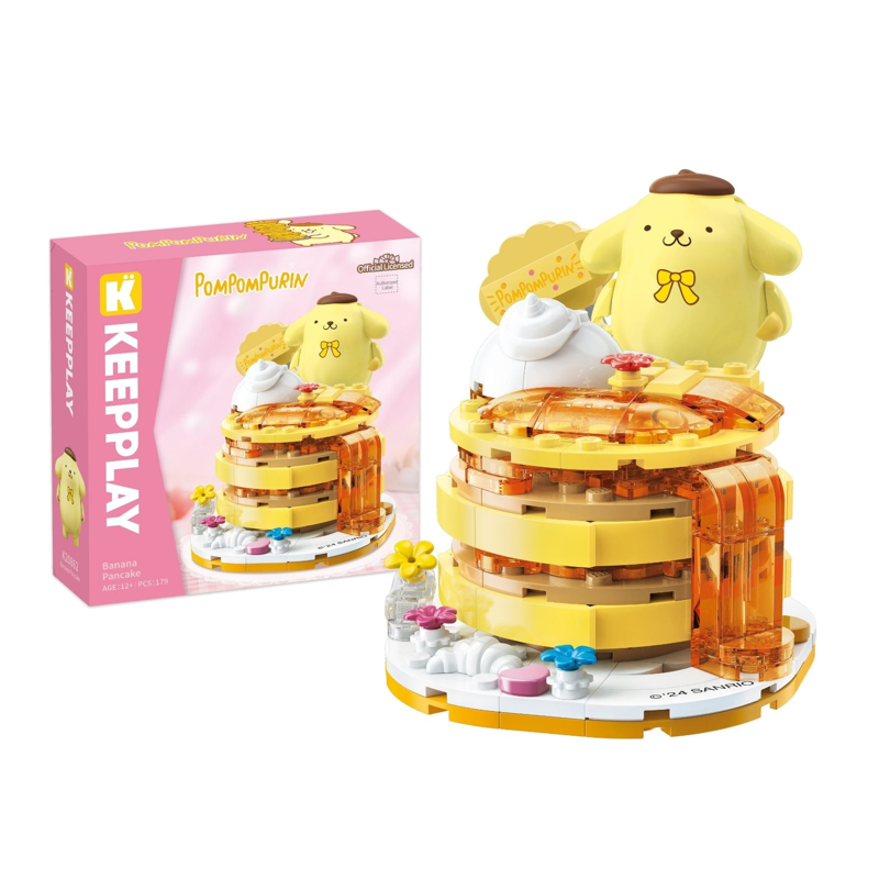 Đồ Chơi Lắp Ráp Keepplay Sanrio Pompompurin - Banana Pancake K20862