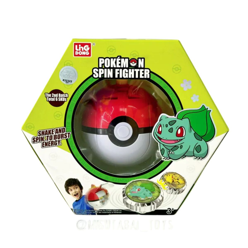 Pokemon Toys Pokemon- Pokeball Con Quay Chiến Đấu - Bulbasaur Pkm0106 (Vta)