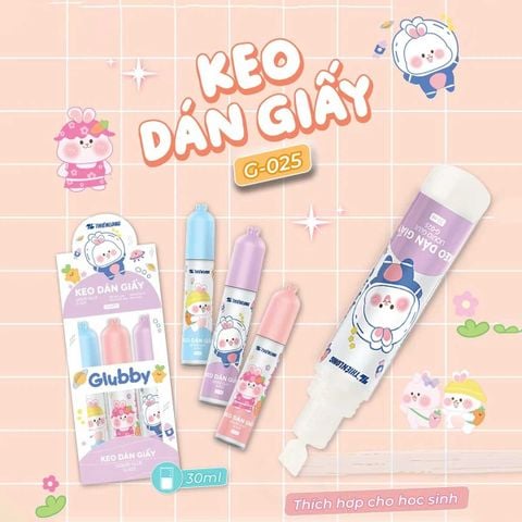 Thiên Long - Keo Dán Giấy 30ml - Glubby Liquid Glue G-025