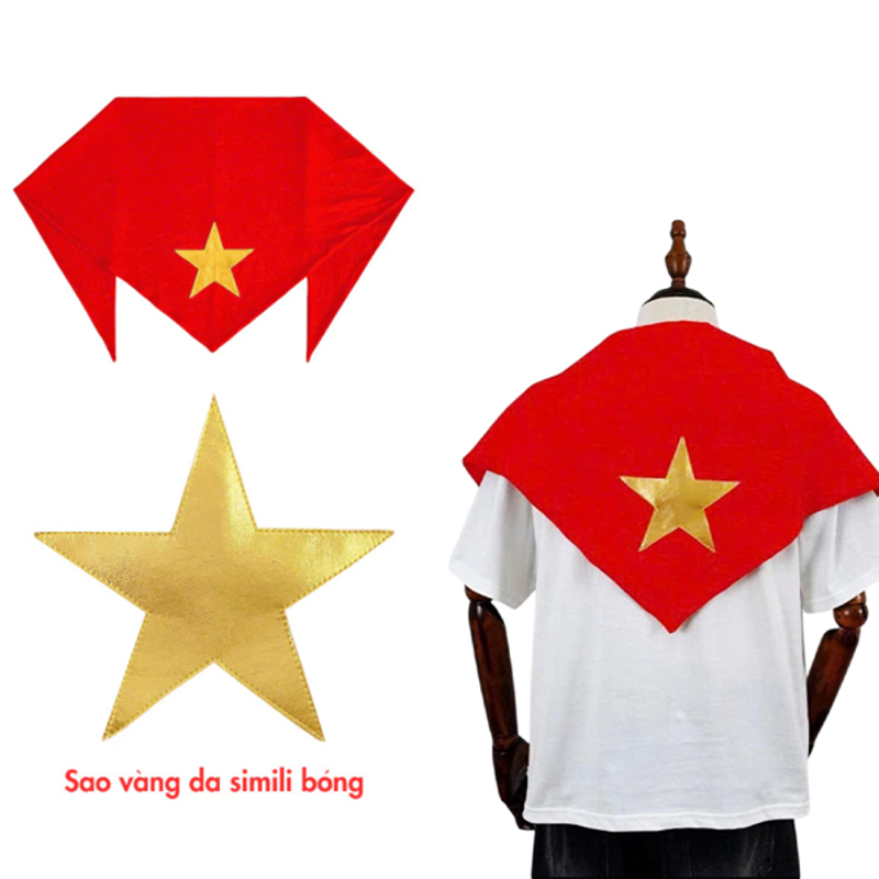 Khăn Choàng Vải Cờ Vn - 35x100cm