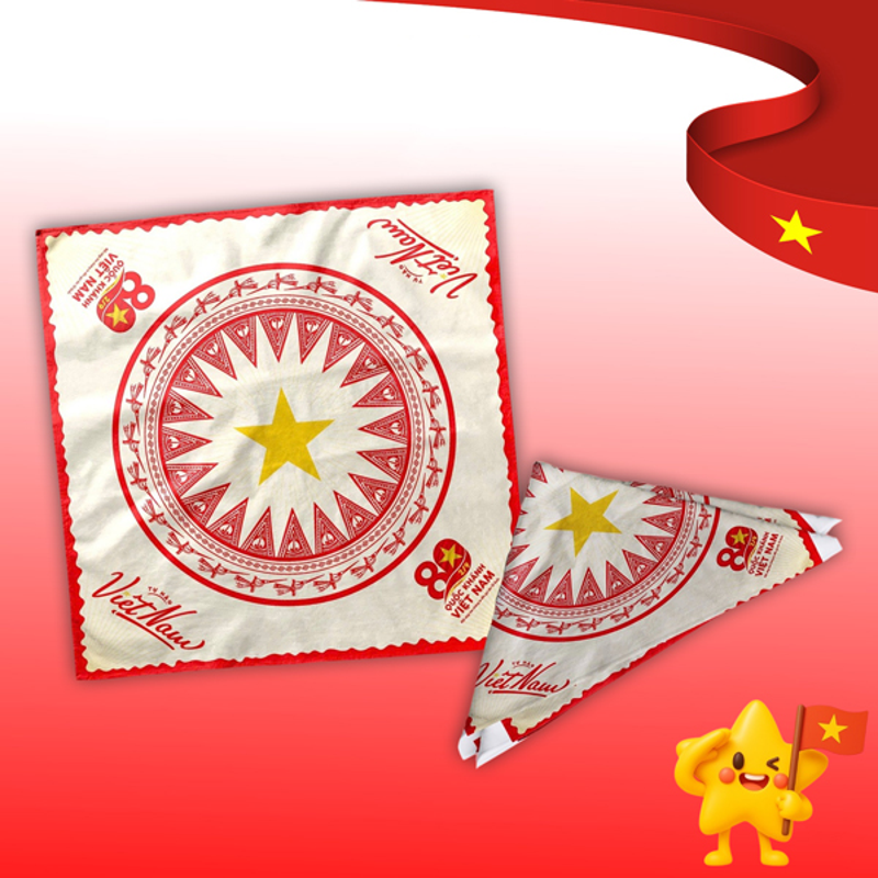 Khăn Choàng Vải Cờ Vn - 35x100cm
