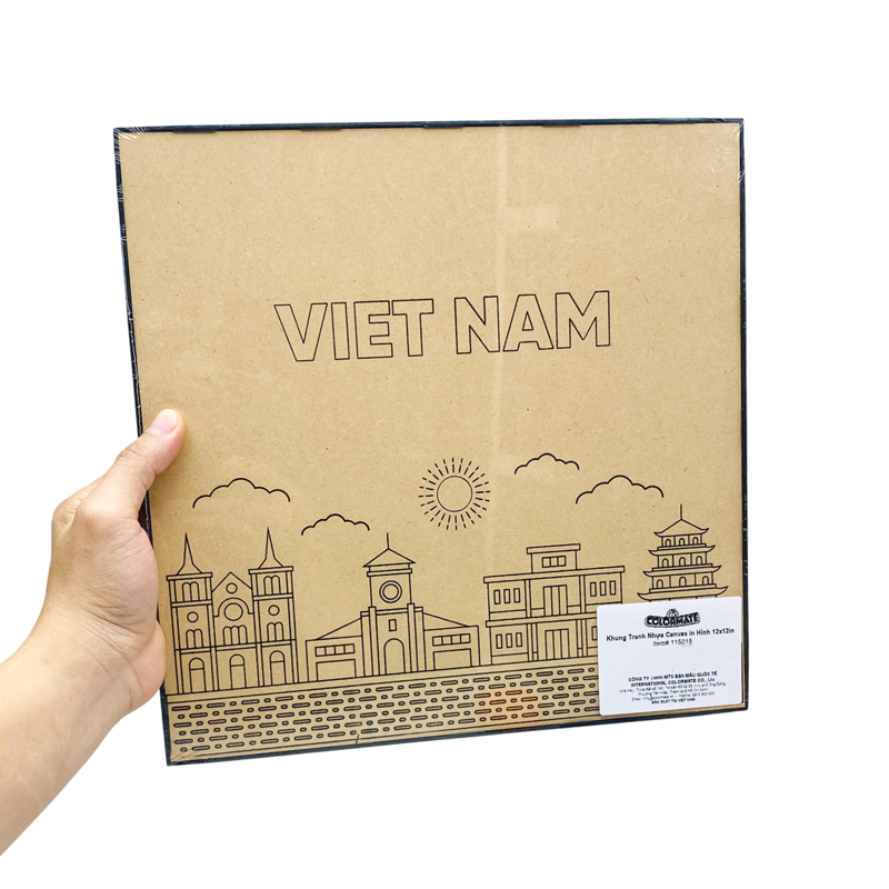 Colormate - Khung Tranh Nhựa Canvas In Hình 12x12 Inch 115015