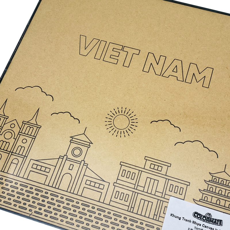 Colormate - Khung Tranh Nhựa Canvas In Hình 12x12 Inch 115015