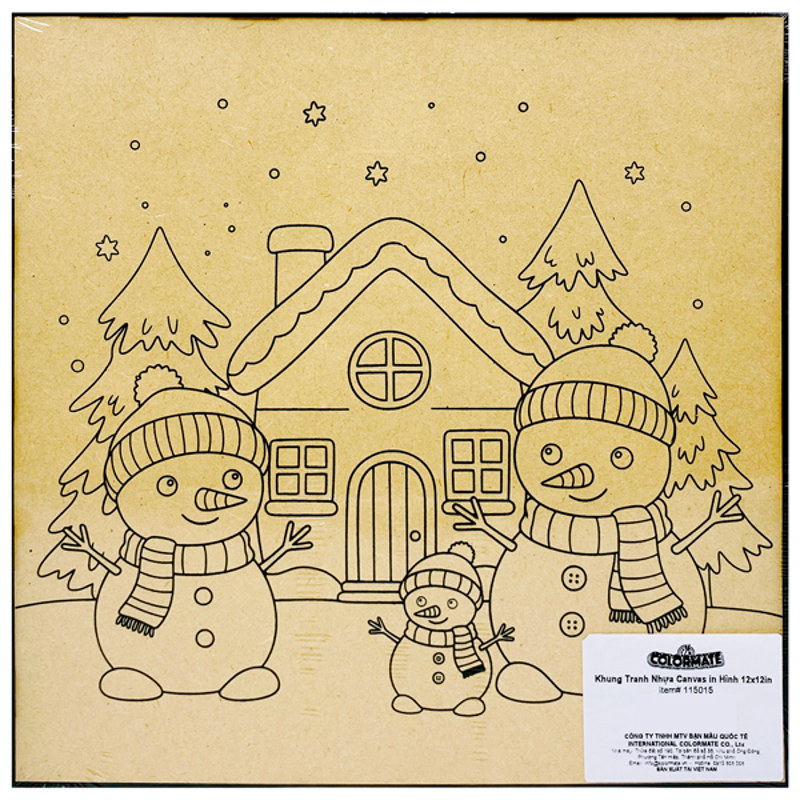 Colormate - Khung Tranh Nhựa Canvas In Hình 12x12 Inch 115015