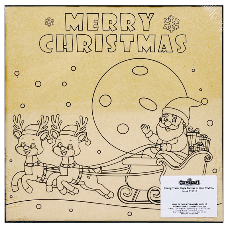 Colormate - Khung Tranh Nhựa Canvas In Hình 12x12 Inch 115015