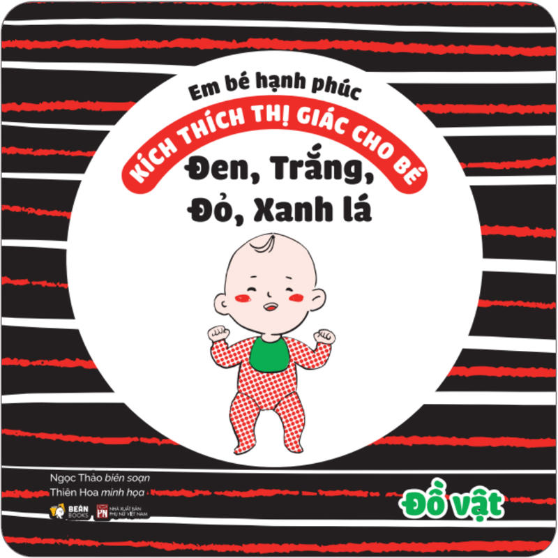 Kích Thích Thị Giác Cho Bé - Đen, Trắng, Đỏ, Xanh Lá Đồ Vật