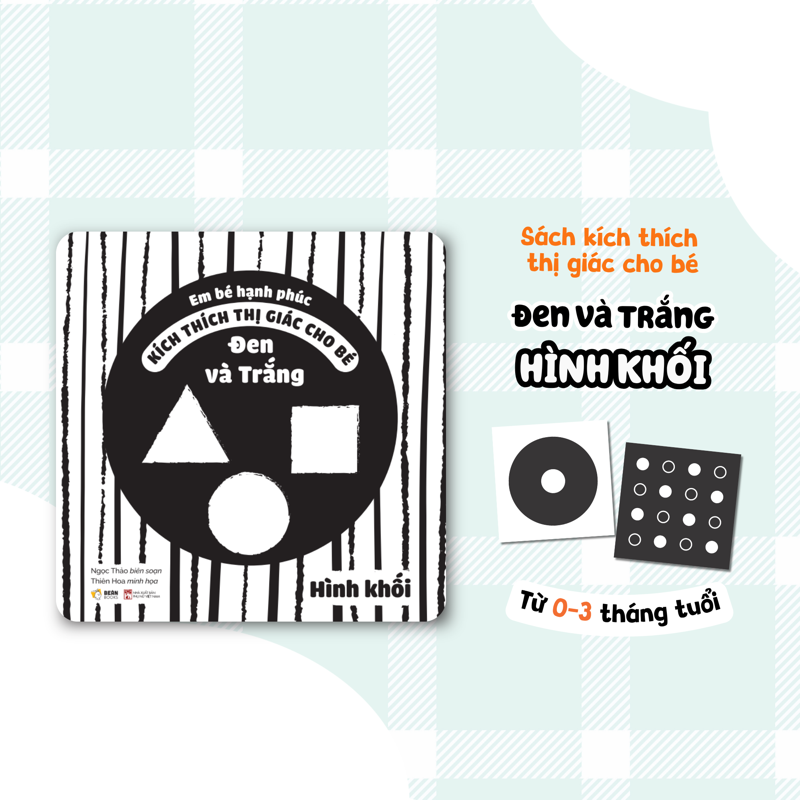 Kích Thích Thị Giác Cho Bé - Đen Và Trắng Hình Khối