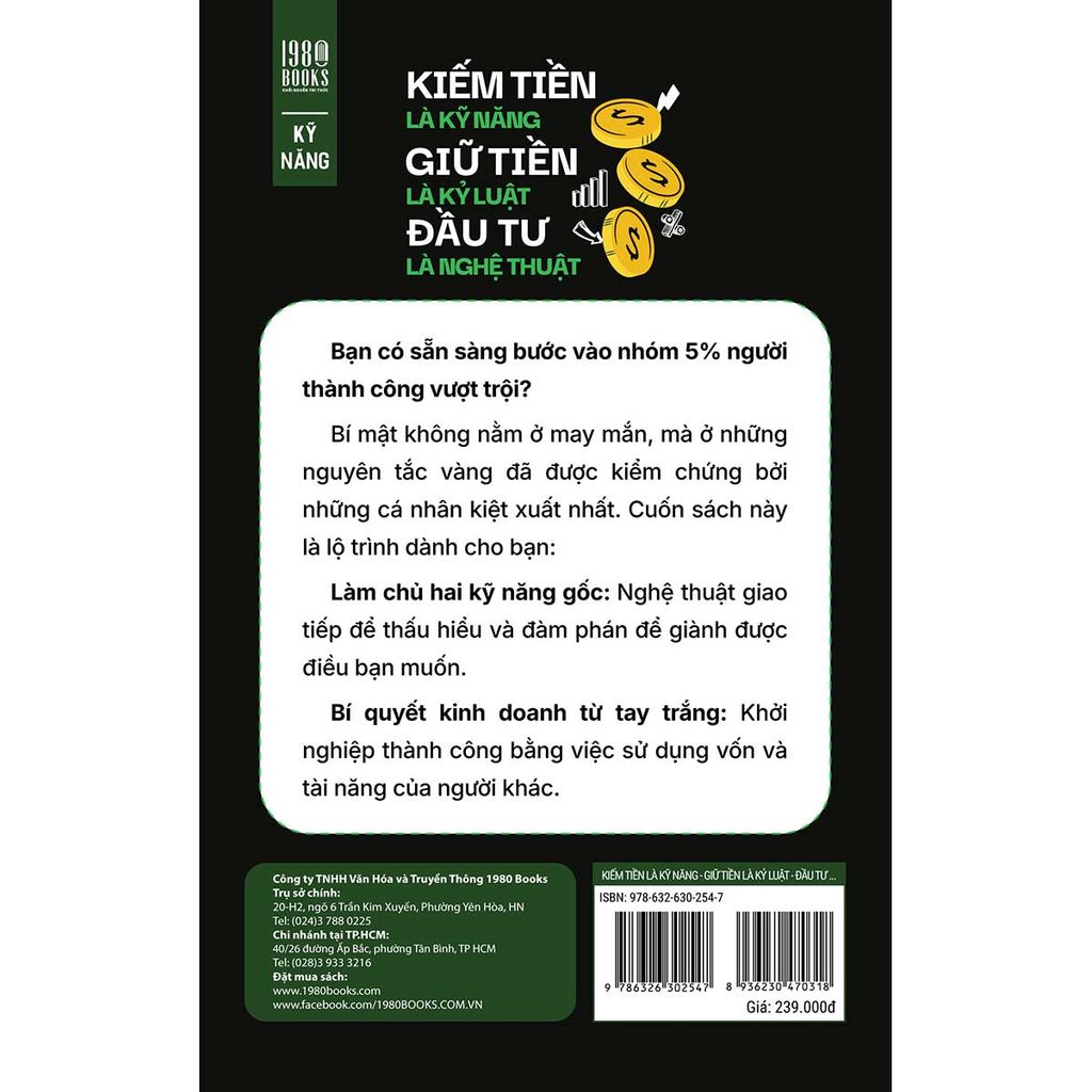 Kiếm Tiền Là Kỹ Năng - Giữ Tiền Là Kỷ Luật - Đầu Tư Là Nghệ Thuật
