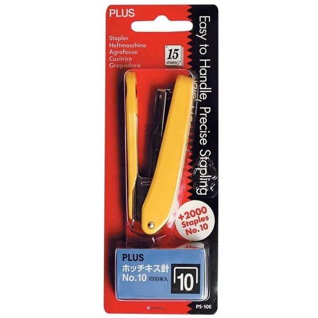 Plus - Bấm Ps-10E + 2 Hộp Kim