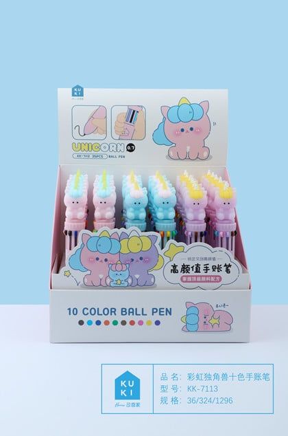 Viết Bi 10 Màu 0.7Mm Kk-7113 H/36  Shands