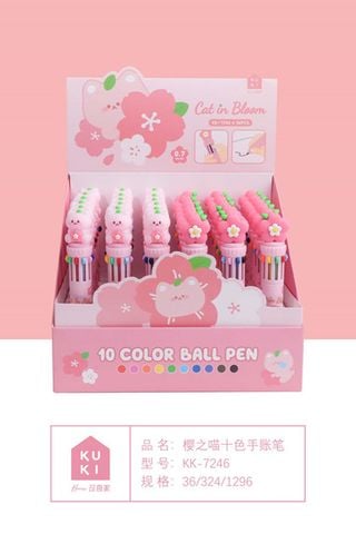 Viết Bi 10 Màu 0.7Mm Kk-7246 H/36  Shands