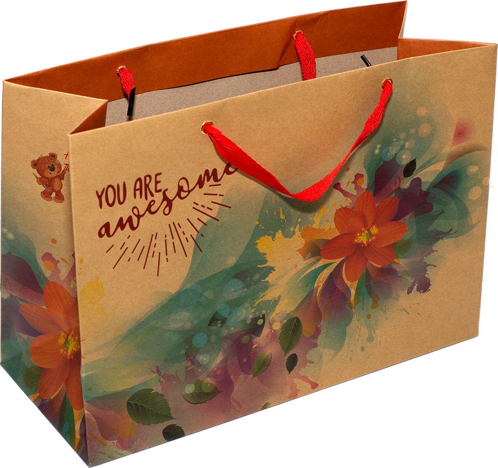 Túi Kraft Ngang Đại-36X25X15Cm