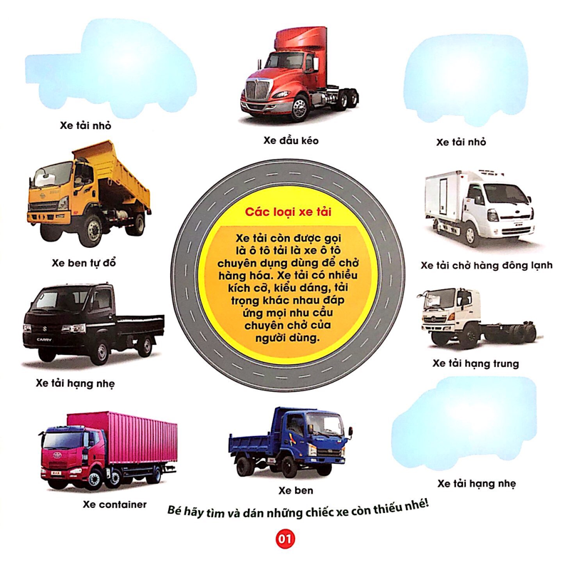 Trò Chơi Bóc Dán Sticker - Xe Công Trình