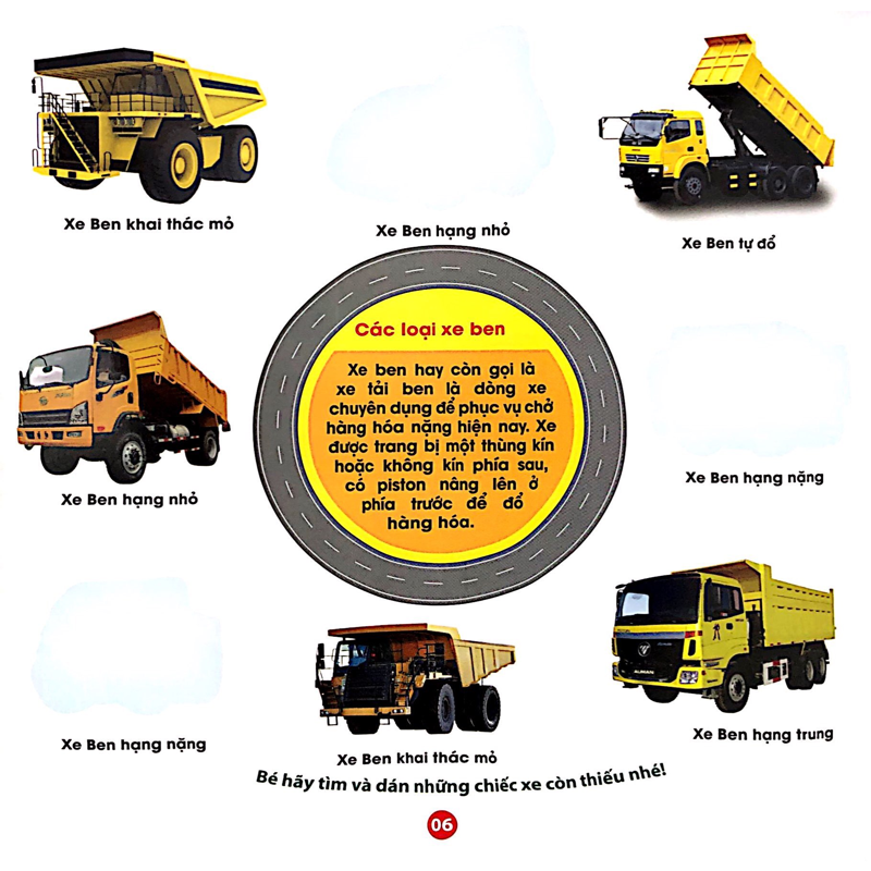Trò Chơi Bóc Dán Sticker - Xe Công Trình