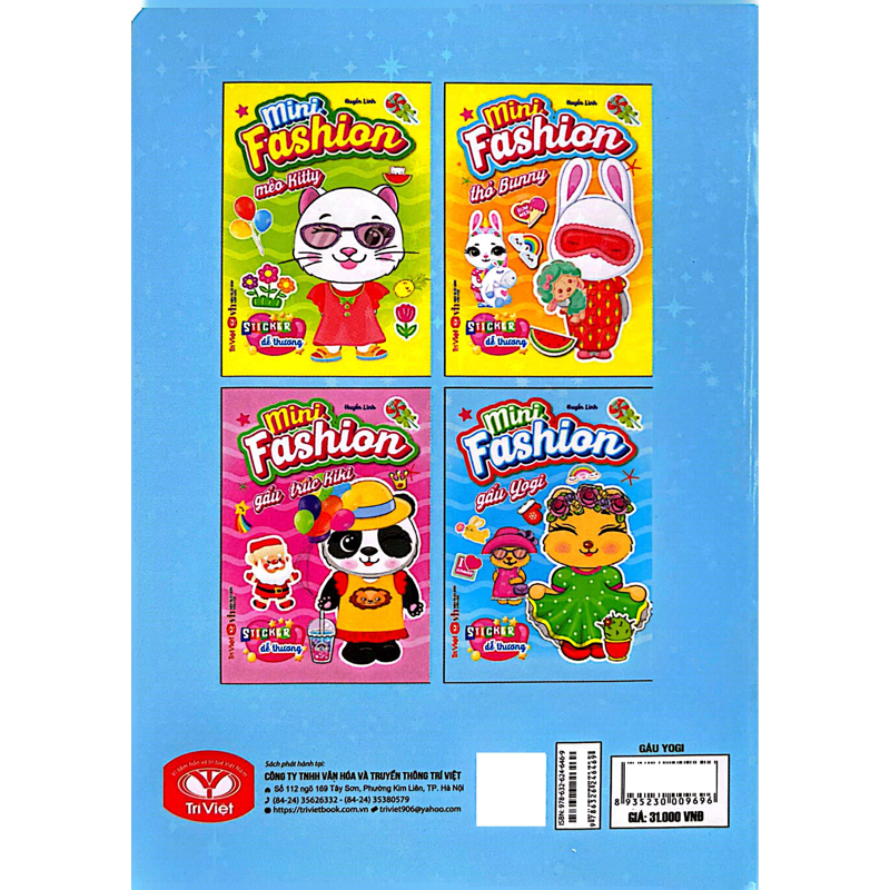 Mini Fashion - Gấu Yogi (Sticker Dễ Thương)