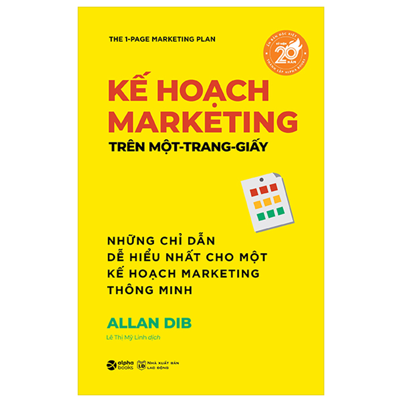 Kế Hoạch Marketing Trên Một Trang Giấy