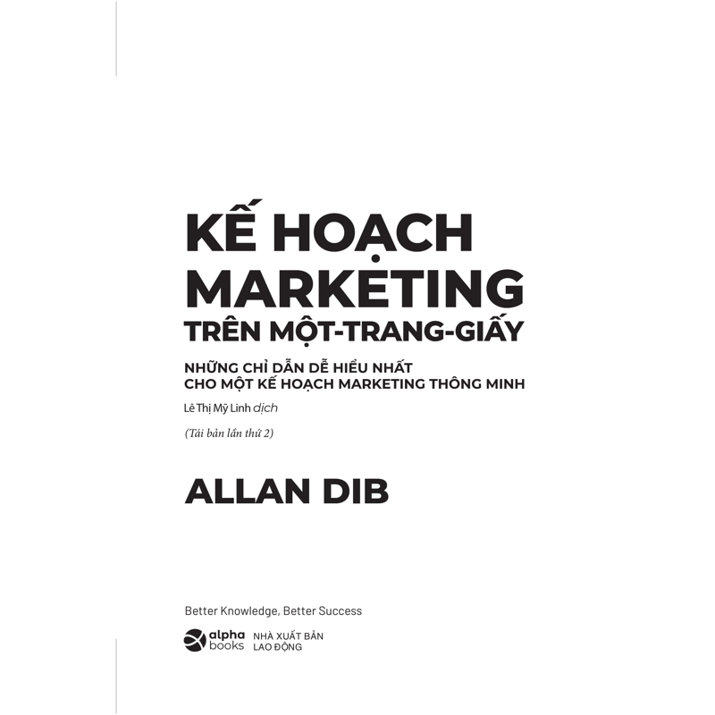 Kế Hoạch Marketing Trên Một Trang Giấy