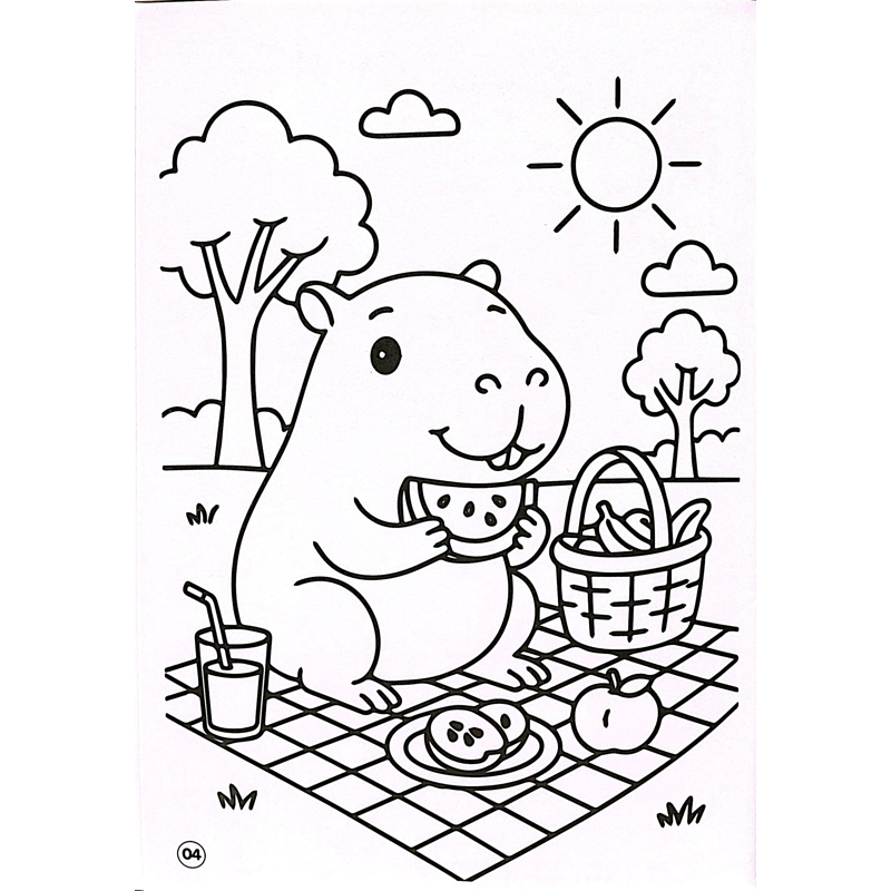 Tô Màu Capybara - Đáng Yêu