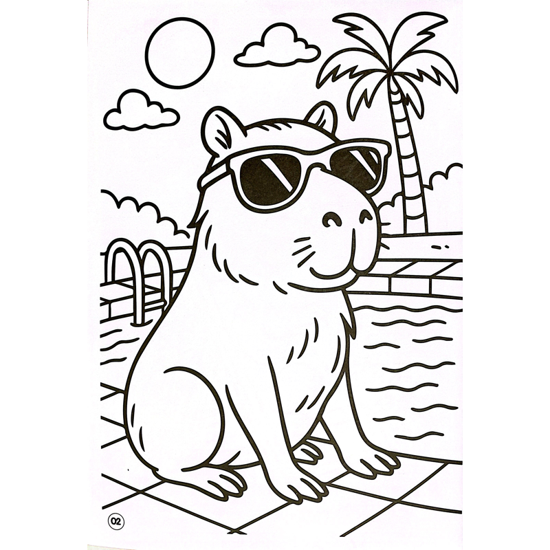 Tô Màu Capybara - Ngộ Nghĩnh