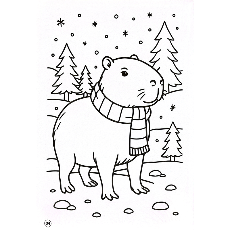 Tô Màu Capybara - Thân Thiện