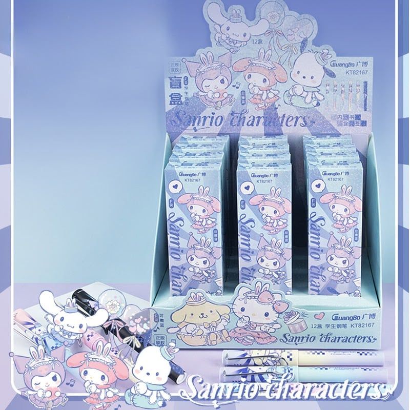 Sanrio -Guangbo - Viết Máy Mực Xanh Xóa Được Sr Gubkt82167 Ngòi 0.3Mm