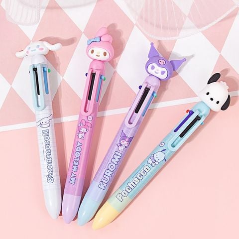 Sanrio -Guangbo - Viết Bi Bấm Sr Gubkt82197 6 Màu Ngòi 0.5Mm