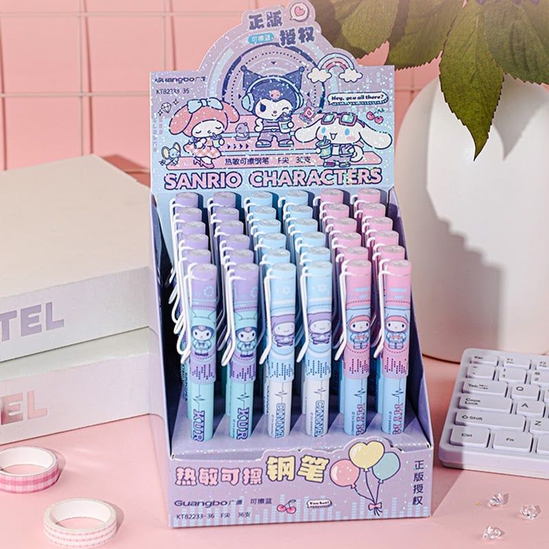 Sanrio -Guangbo - Viết Máy Xóa Được Gubkt82233-36 Ngòi F M. Xanh