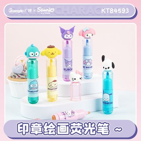 Sanrio -Guangbo - Vỉ 3 Viết Dq Nhớ Dòng Kèm Dấu Hình Hy Gubkt84593