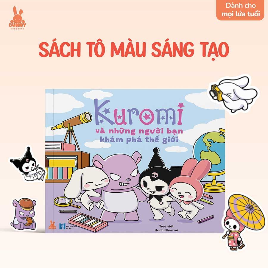 Kuromi Và Những Người Bạn Khám Phá Thế Giới (Sách tô màu)