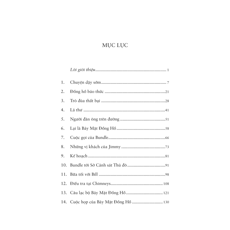 Kỳ Án Bảy Mặt Đồng Hồ