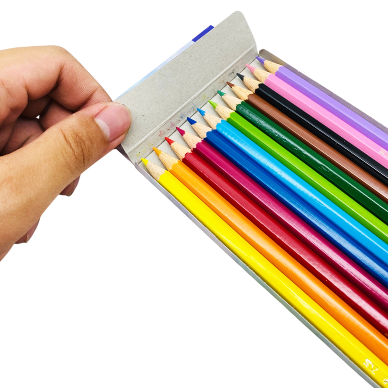 Faber-Castell-Chì Màu Khô 12 Màu (10 Basic + 2 Pastel) Unicorn (0056-Cox)