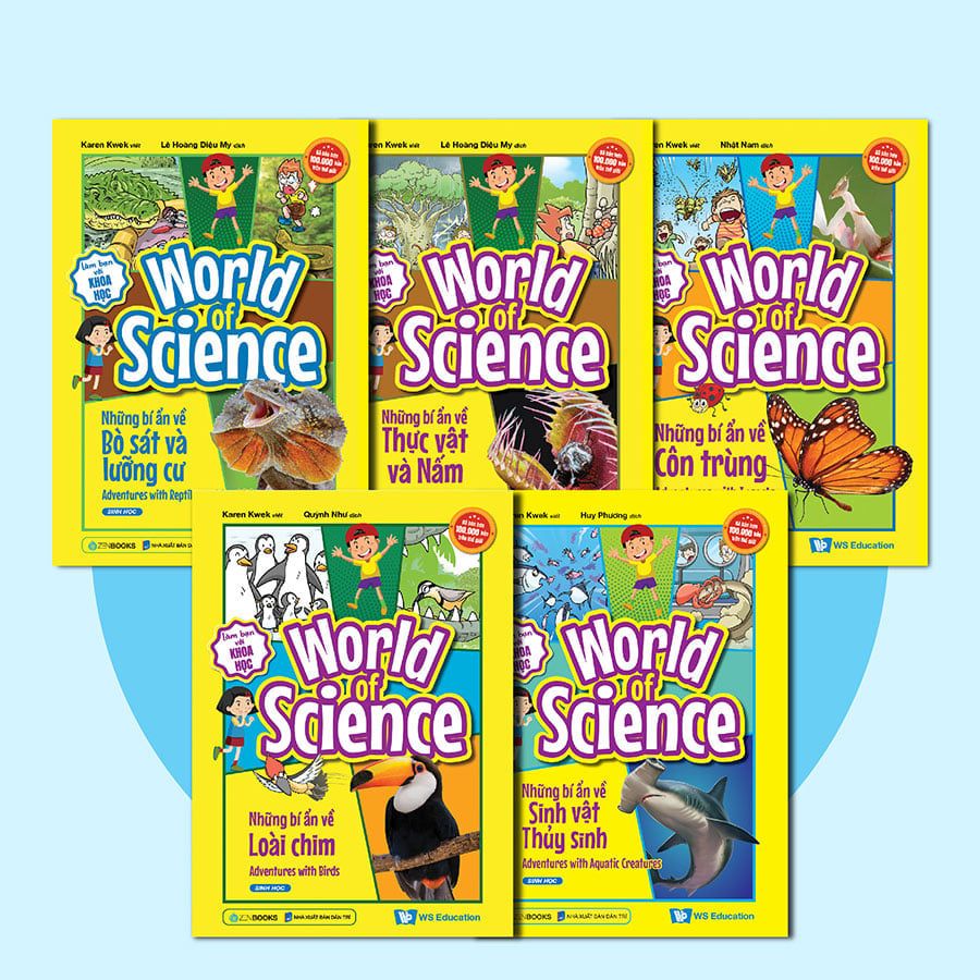 World Of Science - Làm Bạn Với Khoa Học - Set 1 (Bộ 5 cuốn)